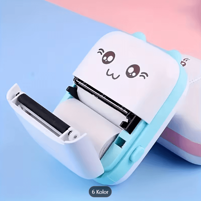 MINICATPRINTER - 
PRZENOŚNA MINI DRUKARKA STEROWANA TELEFONEM BEZPRZEWODOWA DO SZYBKIEGO DRUKU ZJĘĆ, RYSUNKÓW WYMIAR KIESZONKOWY DO ZABAW DLA UCZNIÓW PREZENT DLA DZIECI